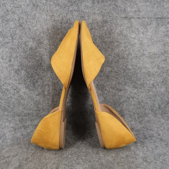 Old Navy Shoes Womens 8 Flats Slip On Skimmer D'Orsay Casual Yellow Almond Toe - Picture 8 of 11